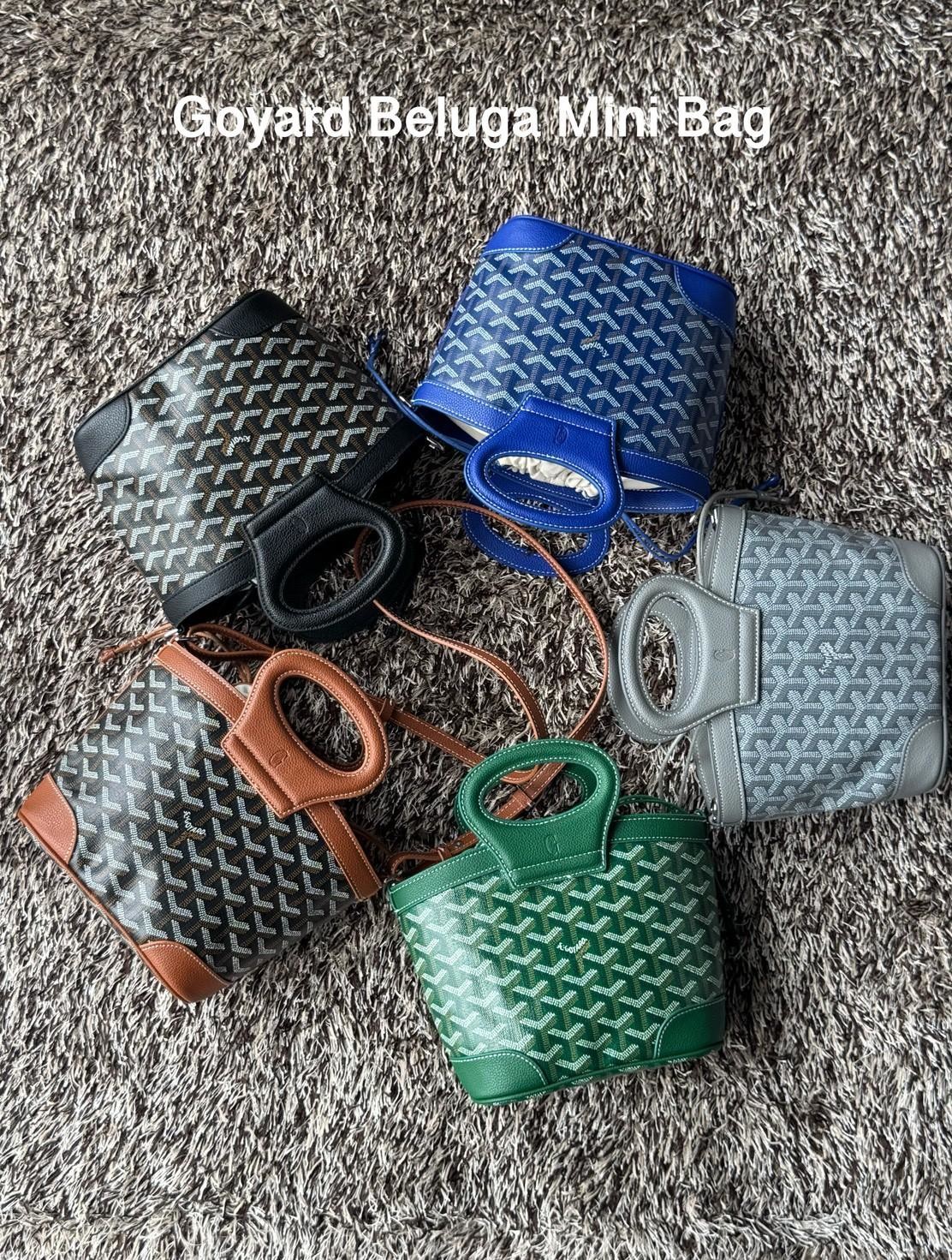 Goyard Beluga Mini Bag กระเป๋าสะพายทรงบัคเก็ต หูจับในตัว ภายในเป็นเชือกรูด น่ารักเกินต้าน เหมาะมากกับสาวๆสายแต่งตัวน่ารัก ขนาดกำลังพอดีไม่เล็กไม่ใหญ่เกินไป ควรมีมากค่า
