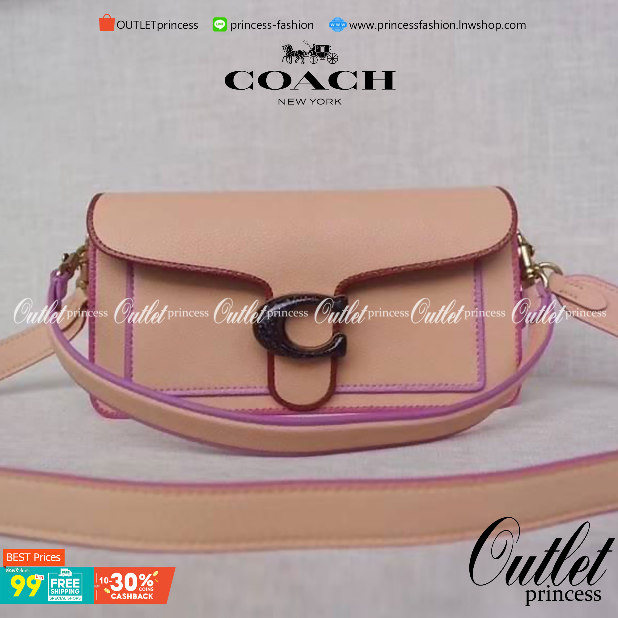 OUTTLET 】Coach Tabby Shoulder Bag 26 กระเป๋าหิ้วได้//คล้องไหล่ได้//สะพายข้างได้ ใบเดียวสุดคุ้มค่ะ! เปิดปิดกระเป๋าแบบกระดุมแม่เหล็ก มีอะไหล่Cตัวใหญด้านหน้าบ่งบอกถึงความหรูทีเดียวค่ะ ใส่กระเป๋าเงินใบยาวได้ มีช่องซิปกลาง;ช่องเล็กใส่ของจุกจิก;ช่องด้านหน้าหนึ่