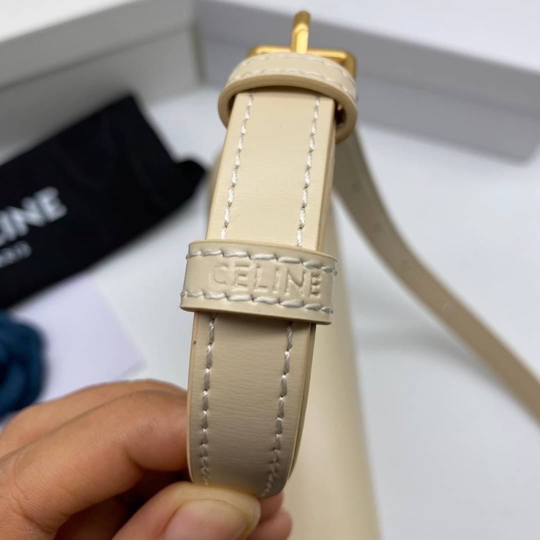 TEEN 18cm : CELINE TEEN TRIOMPHE BAG IN SHINY CALFSKIN / Celine Triomphe Bag / Celine Bag พร้อมส่ง 7 สี เกรดออริ 1:1 กระเป๋าแบรนด์หรูที่ควรมีแห่งปี รูปทรงสี่เหลี่ยมรุ่นฮอตฮิตของเหล่าดาราและเซเลบทั้งหลาย ดีไซต์เรียบหรู