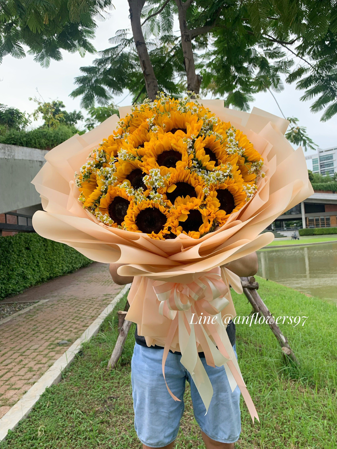 ช่อทานตะวันขนาดใหญ่