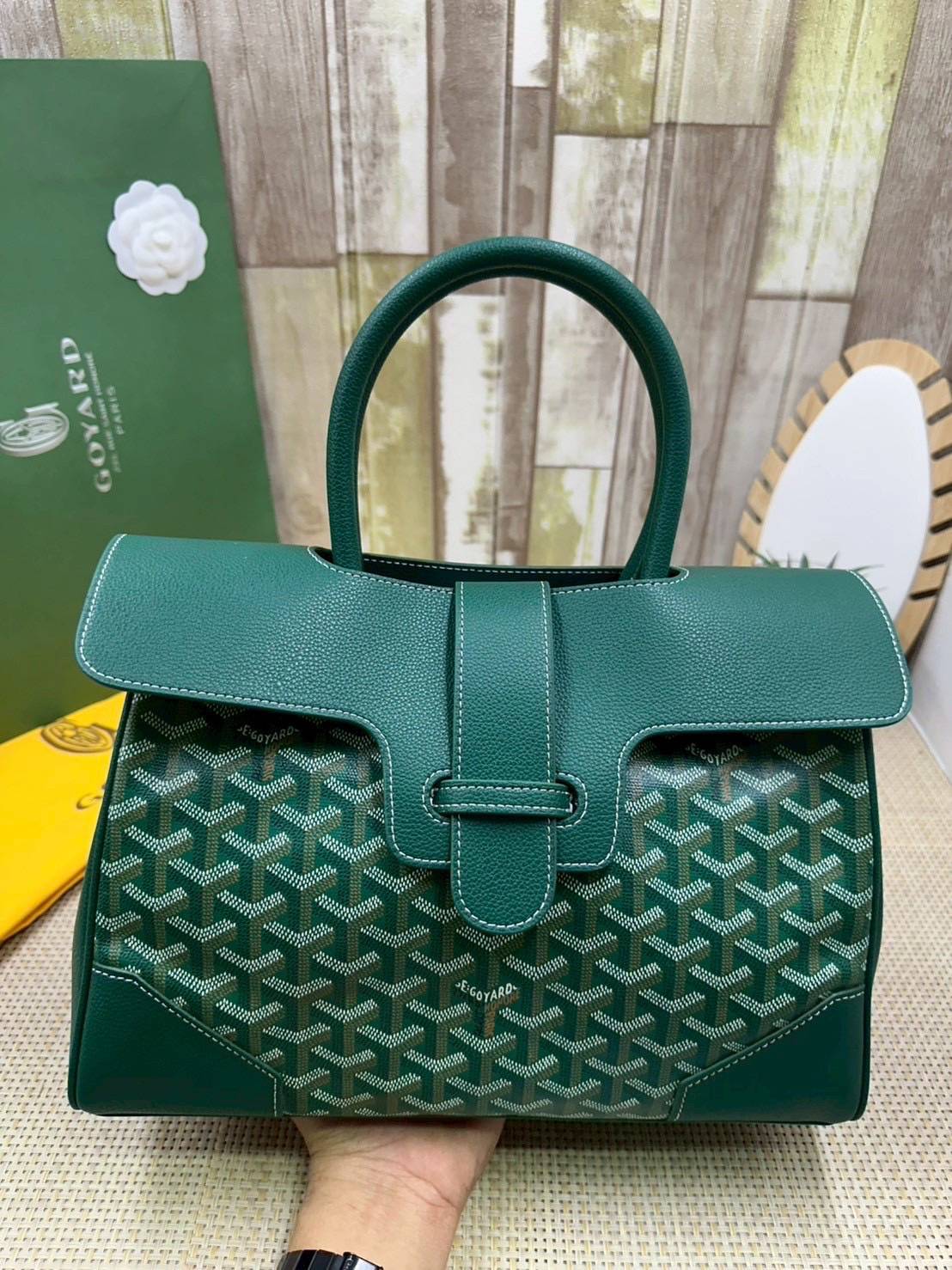 5 สี ORI หนังแท้ | Goyard Saigon Tote Bag กระเป๋าสะพายทรงโท้ท พร้อมหูจับใช้งานง่าย ภายในโล่งกว้าง หรูหราลงตัว