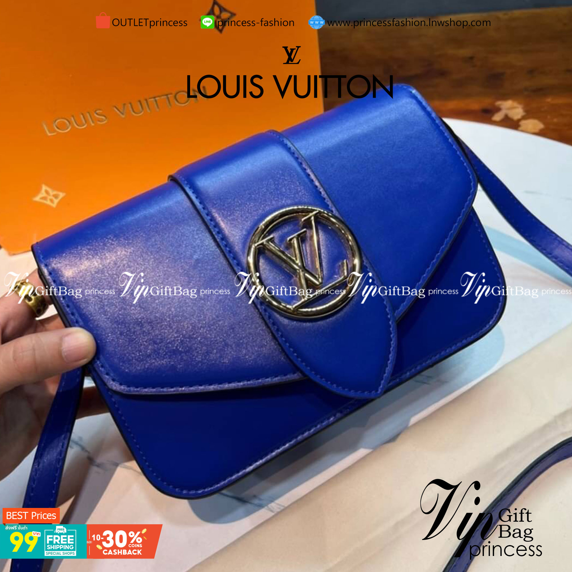 VIP 】หนังแท้ Louis Vuitton Crossbody & Shoulder Bag พร้อมส่งที่ไทย 3 สี Size 23cm