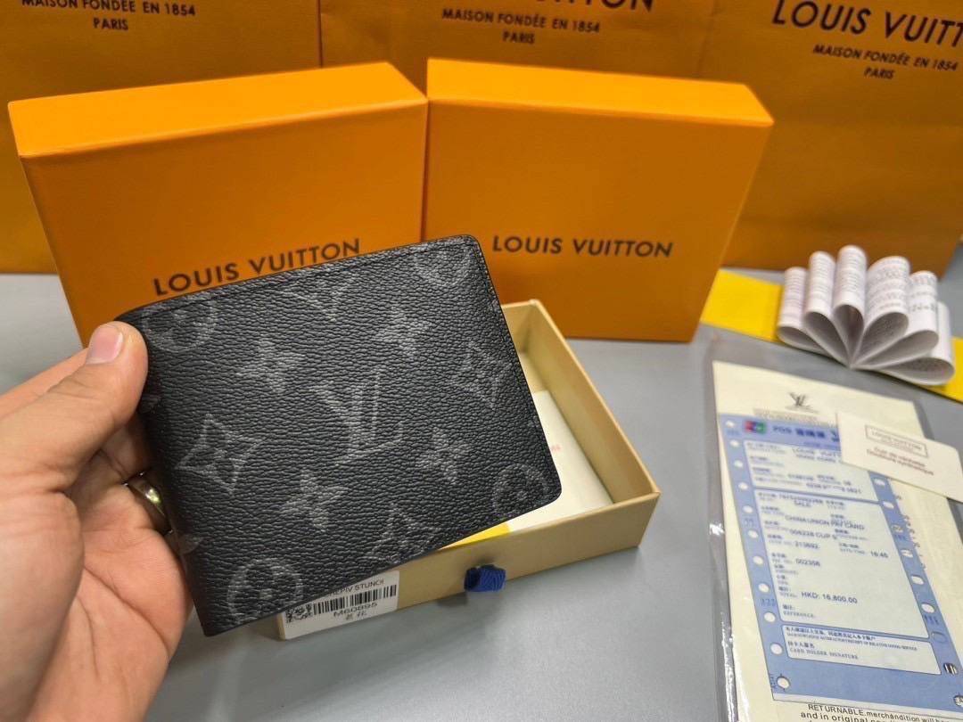 ORI หนังแท้ | LV Multiple Wallet / LV Short Wallet / LV Amerigo Wallet กระเป๋าสตางค์ใบสั้น กระเป๋าสตางค์ผู้ชาย