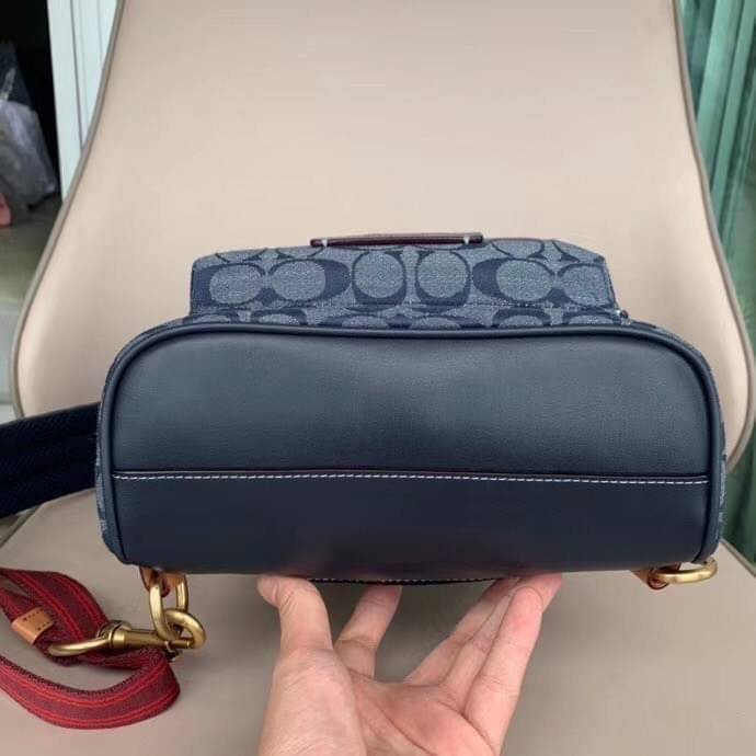Coach Academy Pack In Signature Chambray