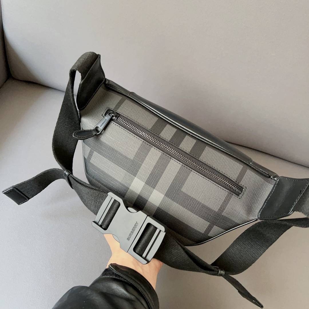 Burberry Sonny Plaid Leather Belt Bag / BURBERRY FRAGRANCES BELT BAG คาดเอว คาดอกแบบ UNISEX ใช้ได้ทุกเพศ ลายวินเทจตามแบบฉบับของแบรนด์
