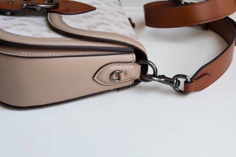 COACH 0745 Printed coated canvas and glovetanned leather