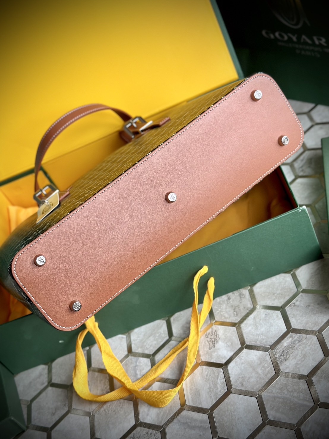 GOYARD Goyardine Sac Marie Galante MM / GOYARD Tote Bag กระเป๋าทรงโท้ทจุของได้เยอะ งานสวยเนี๊ยบ เกรดออริ สลับแท้ 1:1 ใช้ต่างประเทศได้