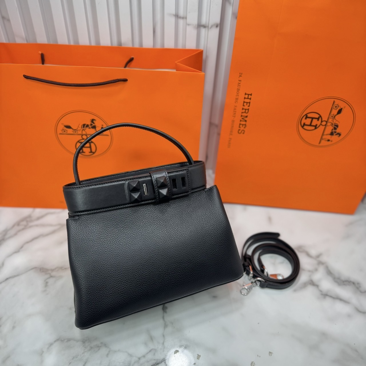ORI หนังแท้ | Hermes Medor Bag กระเป๋าสะพายดีไซน์ใหม่ แบรนด์หรูระดับไฮคลาส หรูหรา ลัคชู