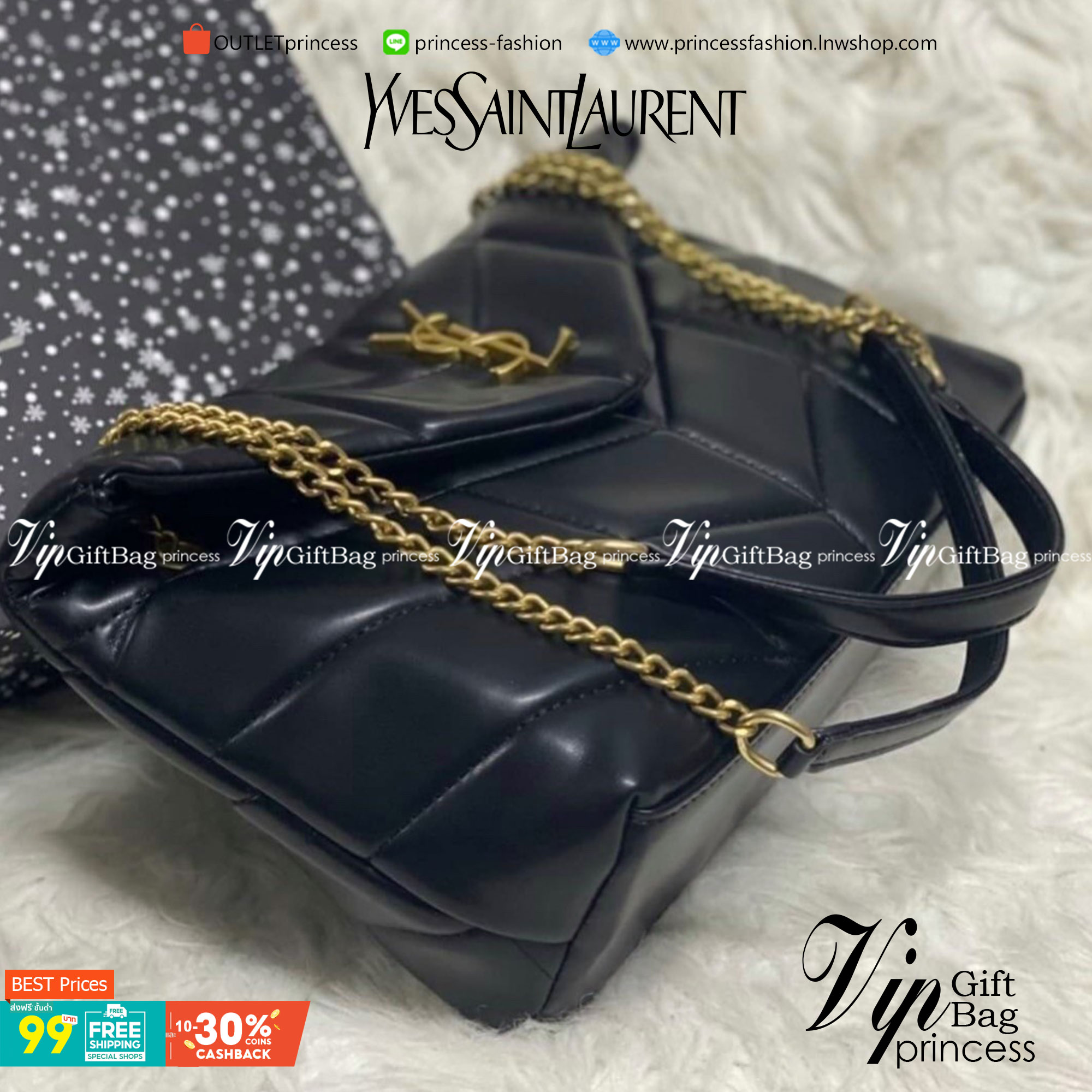 VIP 】YSL Saint Laurent Loulou Puffer quilted leather shoulder bag มามุงค่าา ใครเล็งใบนี้มาแล้วน้า งานหนังสวยเงางามสมการรอคอย มาแบบครบเซ็ทพร้อมถุงผ้าและกล่อง นอกจากจะซื้อมาใช้เองแล้ว ก็เหมาะซื้อเป็นของขวัญให้คนรู้จักเช่นกันนะคะ