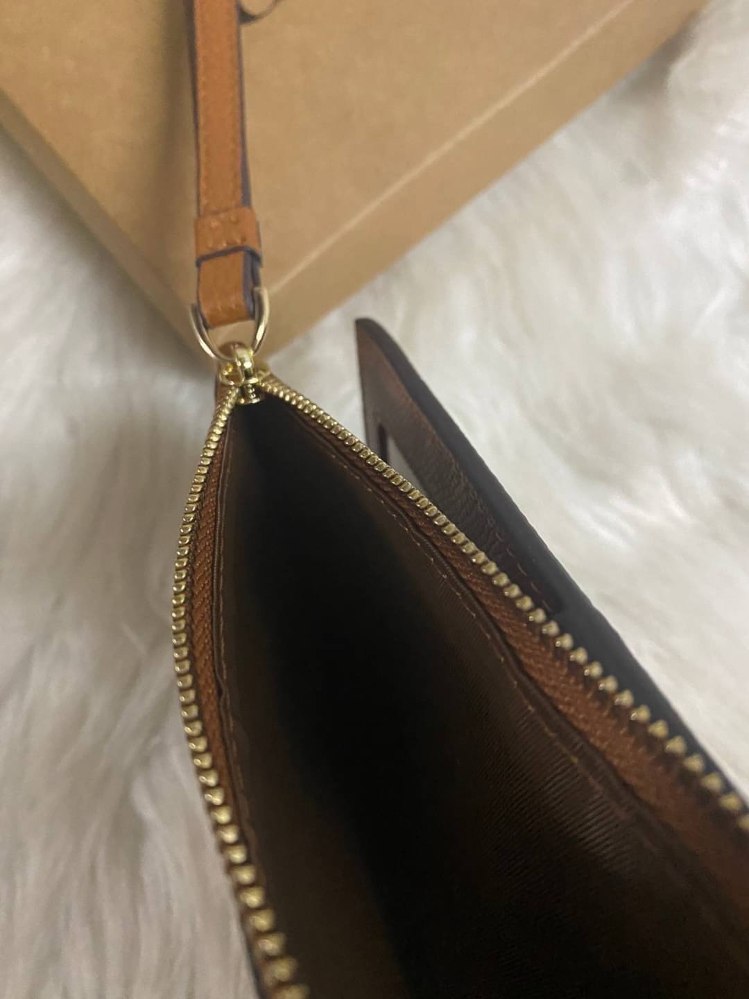 COACH 73156 Pebbled Leather Long Wallet พร้อมส่งสีดำ สีน้ำตาล