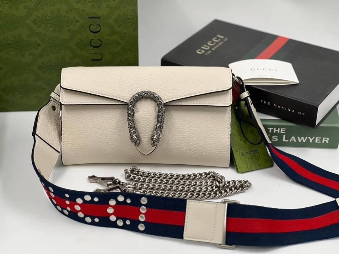 GUCCI Dionysus GG small shoulder bag ฮอตสุดไม่มีใครเกิน รุ่นใหม่ล่าสุดพร้อมสายสะพายสปอร์ต