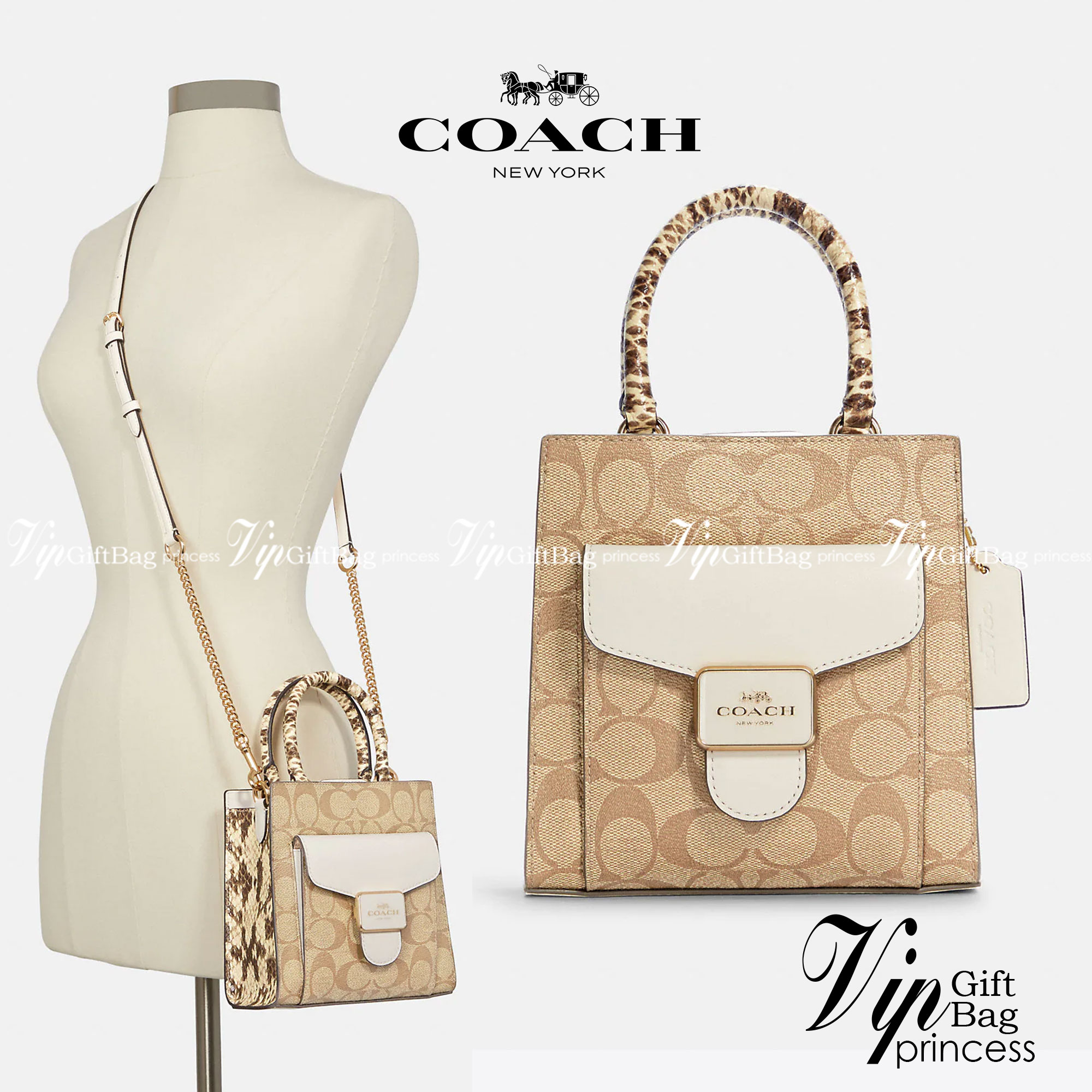 น้องเข้าใหม่ ไม่มีไม่ได้แล้ว ต้องรับไปดูแลเลยค่าา❤️ COACH MINI PEPPER CROSSBODY IN SIGNATURE ((C7227)) 📣พร้อมส่งที่ น้องใหม่ล่าสุดค่าา! กระเป๋าสะพายครอสบอดี้ร์ หรือหิ้วออกงานก็สวยไม่น้อยทีเดียวค่ะ หนังแท้นิ่มสวย หูหิ้วและด้านข้างกระเป๋าทำลา
