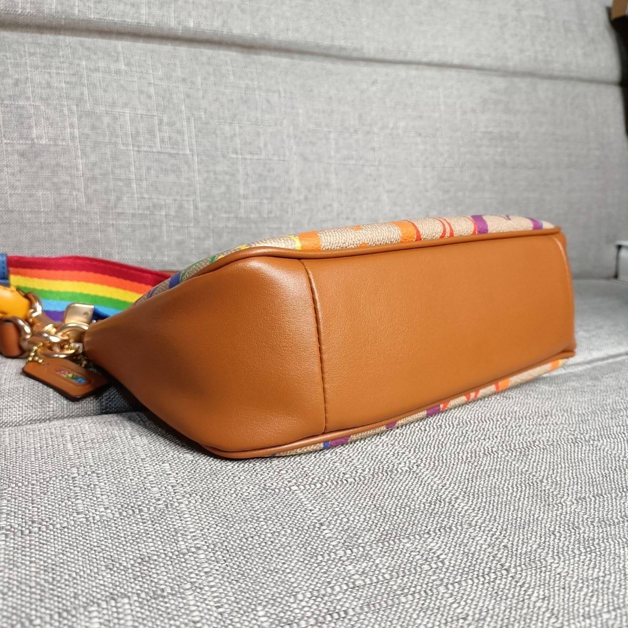 พร้อมส่งครบสี สวยทุกสีเลยค่า😘 ((CA173//CA209//CA548)) COACH TERI SHOULDER BAG 🔹กระเป๋าทรงพอช ในรูปแบบหนังแท้ หนังนิ่มสวยมากค่ะ