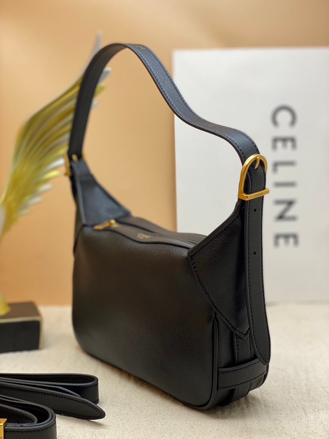 พร้อมส่ง 3 สี CELINE ROMY SHOULDER BAG 21cm เกรดออริ 1:1 สลับแท้ ภาพถ่ายจากงานจริง ใช้งานต่างประเทศได้