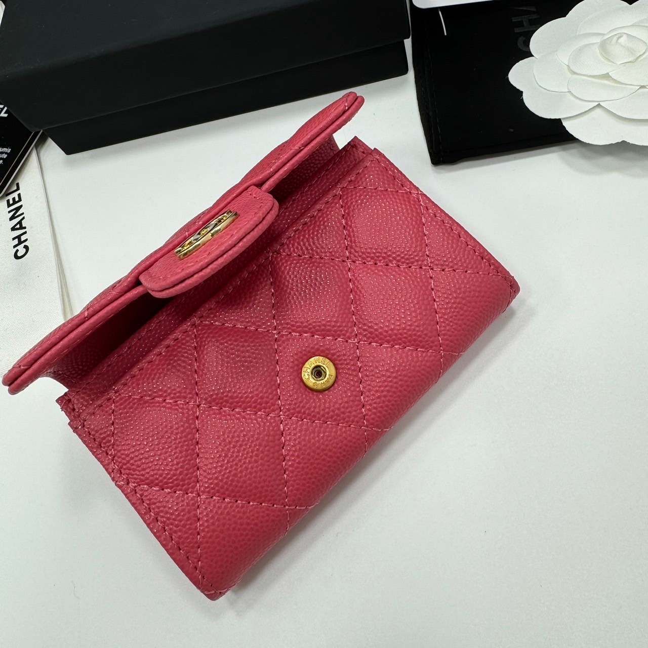 พร้อมส่ง 7 สี CHANEL WALLET กระเป๋าสตางค์รุ่นยอดนิยมใบสั้น เกรดออริ 1:1 ใช้งานต่างประเทศได้ ภาพถ่ายจากงานขายจริง