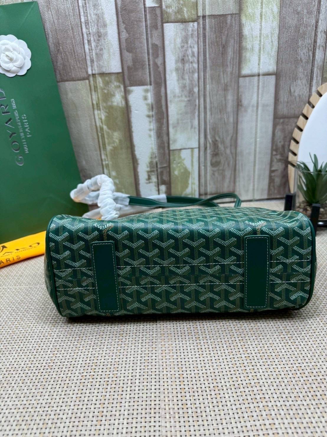 ORI หนังแท้ | GOYARD Rouette Souple Bag 30cm กระเป๋าสะพายแบรนด์หรูสัญชาติฝรั่งเศส สะท้อนถึงความเบา ความยืดหยุ่น คือการแสดงออกถึงแก่นแท้ของโมดูลาร์ของ Maison