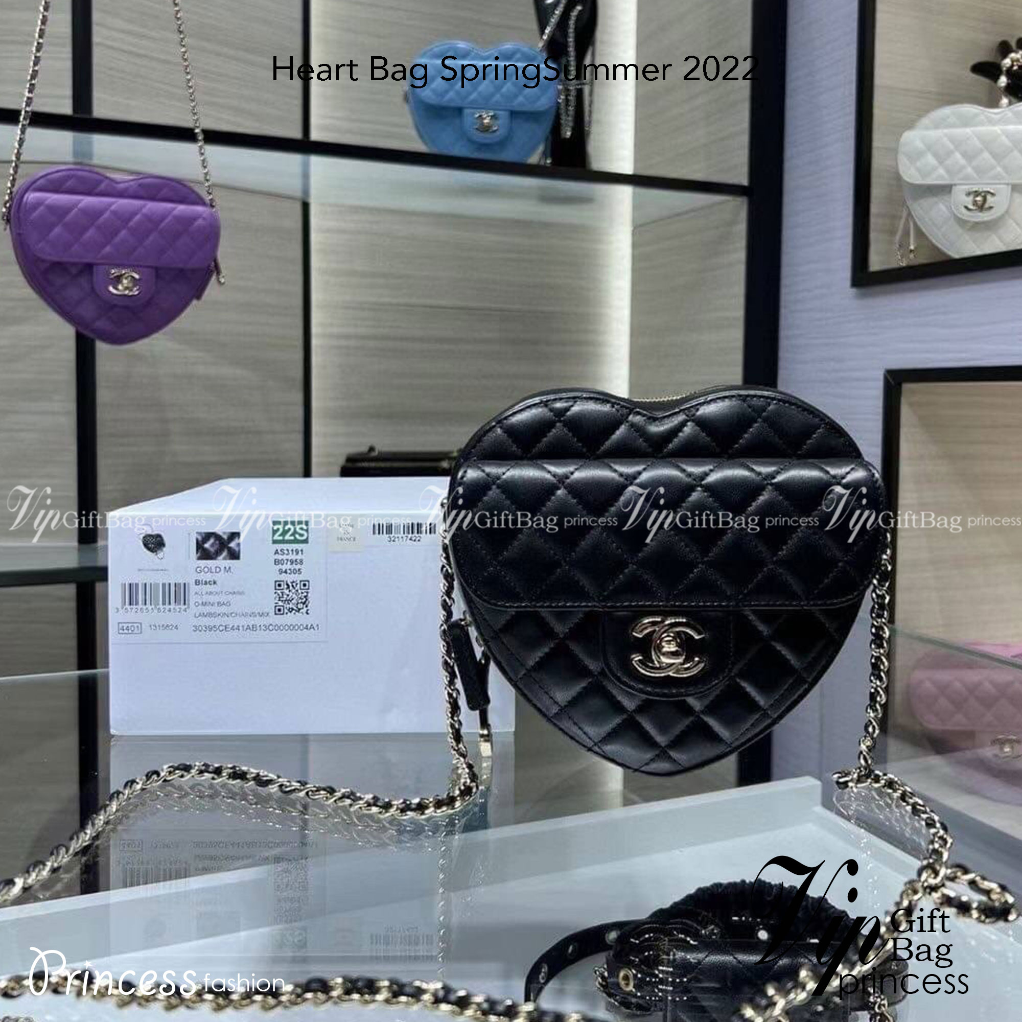 CHANEL Heart Bag 2022 SpringSummer Crossbody สวยมาก มงลงมาก!! กระเป๋าสะพายสุดคิ้วท์ ที่ดีไซน์รูปทรงหัวใจไม่ซ้ำใคร น่ารักทุกสี น่าใช้ไปเลยแม่!!