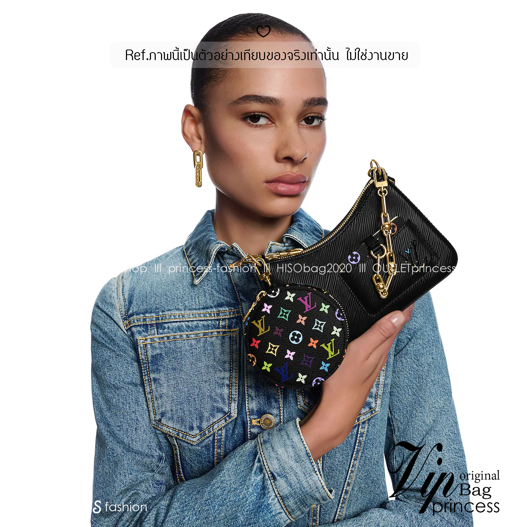 ORI หนังแท้ | LV x TM Marellini bag กระเป๋าสะพายหนัง Epi ตกแต่งดีเทล Monogram Multicolor โดดเด่นด้วยดีไซน์ที่ผสานความสง่างามและความทันสมัย เรียบหรู ถือออกงานได้สบายๆ