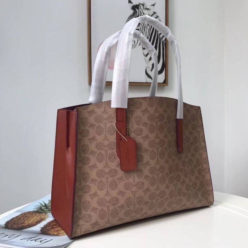 COACH Signature Charlie Medium Satchel พร้อมส่ง 2 สี