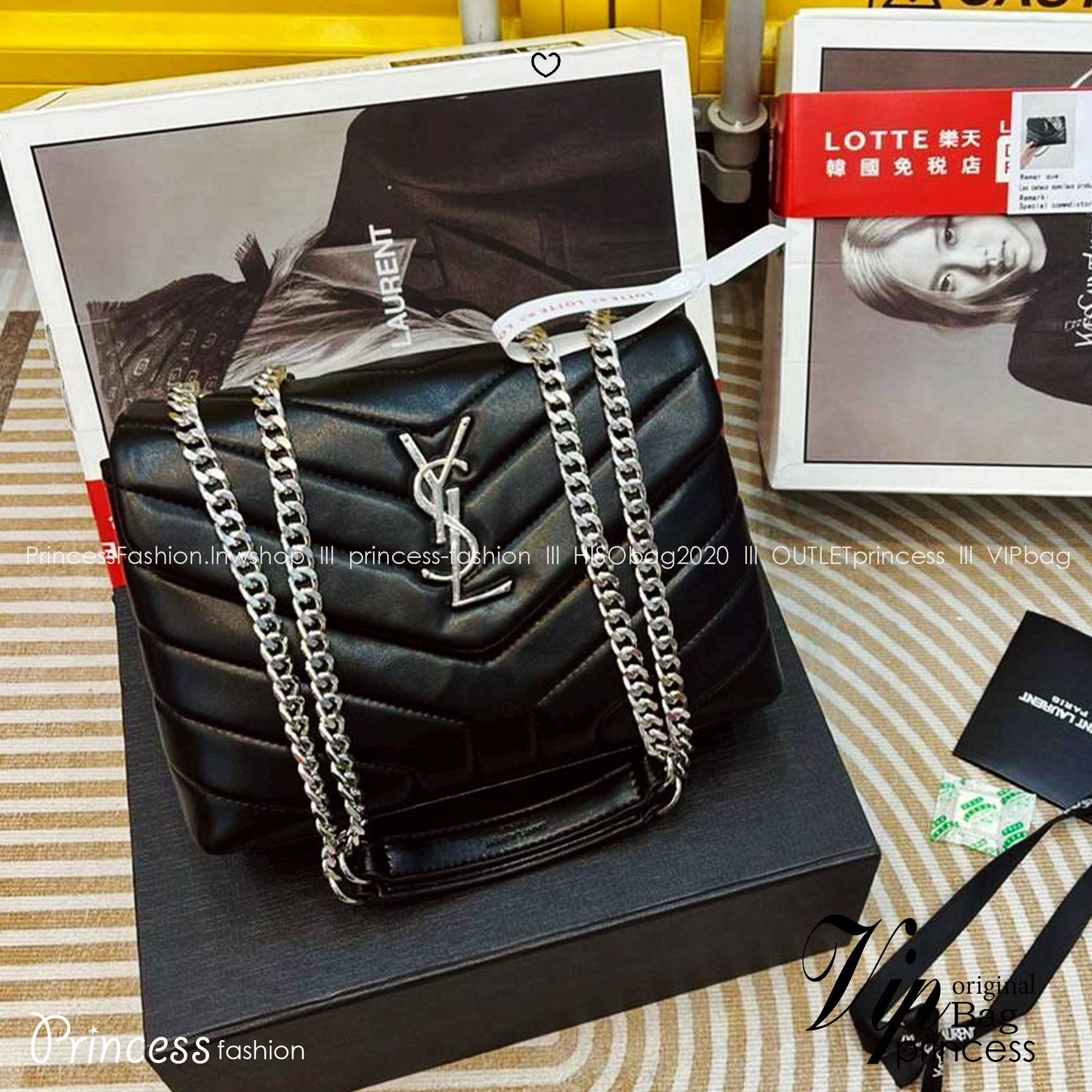 YSL LOULOU Mini Bag กระเป๋าสะพายทรงสวยสุดหรูทรงสวยคลาสสิก รุ่นขายดี ใช้ได้บ่อยไม่มีเบื่อ ดีไซน์เรียบหรู ออกแบบมาให้ใช้งานได้สะดวกด้วยกระดุมแม่เหล็ก