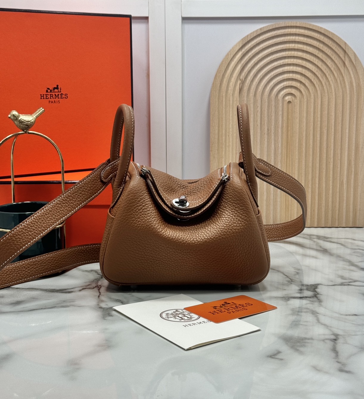 ORI หนังแท้ | HERMES lindy 19cm กระเป๋าสะพาย นิยามความหรูหราระดับมาสเตอร์พีช 🤍 สินค้าเกรดออริจินอล หนังแท้