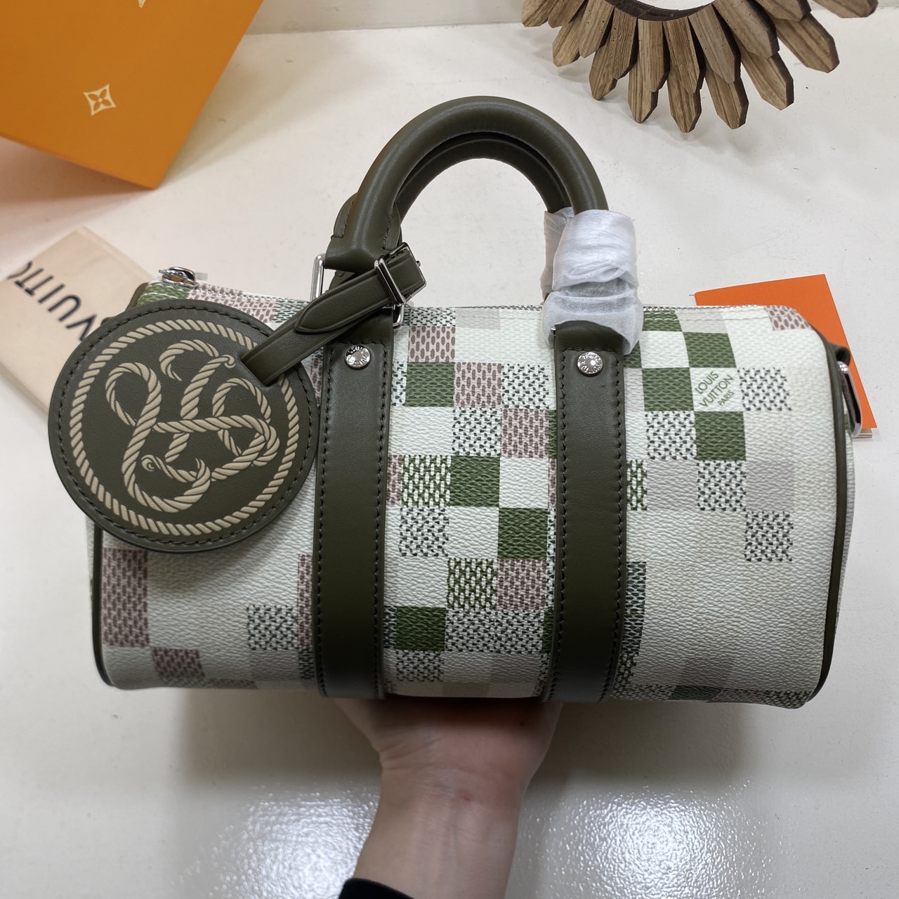 ORI | 🐍 LV Keepall 25 Snakoflage for Lunar New Year กระเป๋าทรงหมอน สปีดี้คอลใหม่แท็กลายงูต้อนรับตรุษจีน หนังแท้แคนวาสแท้