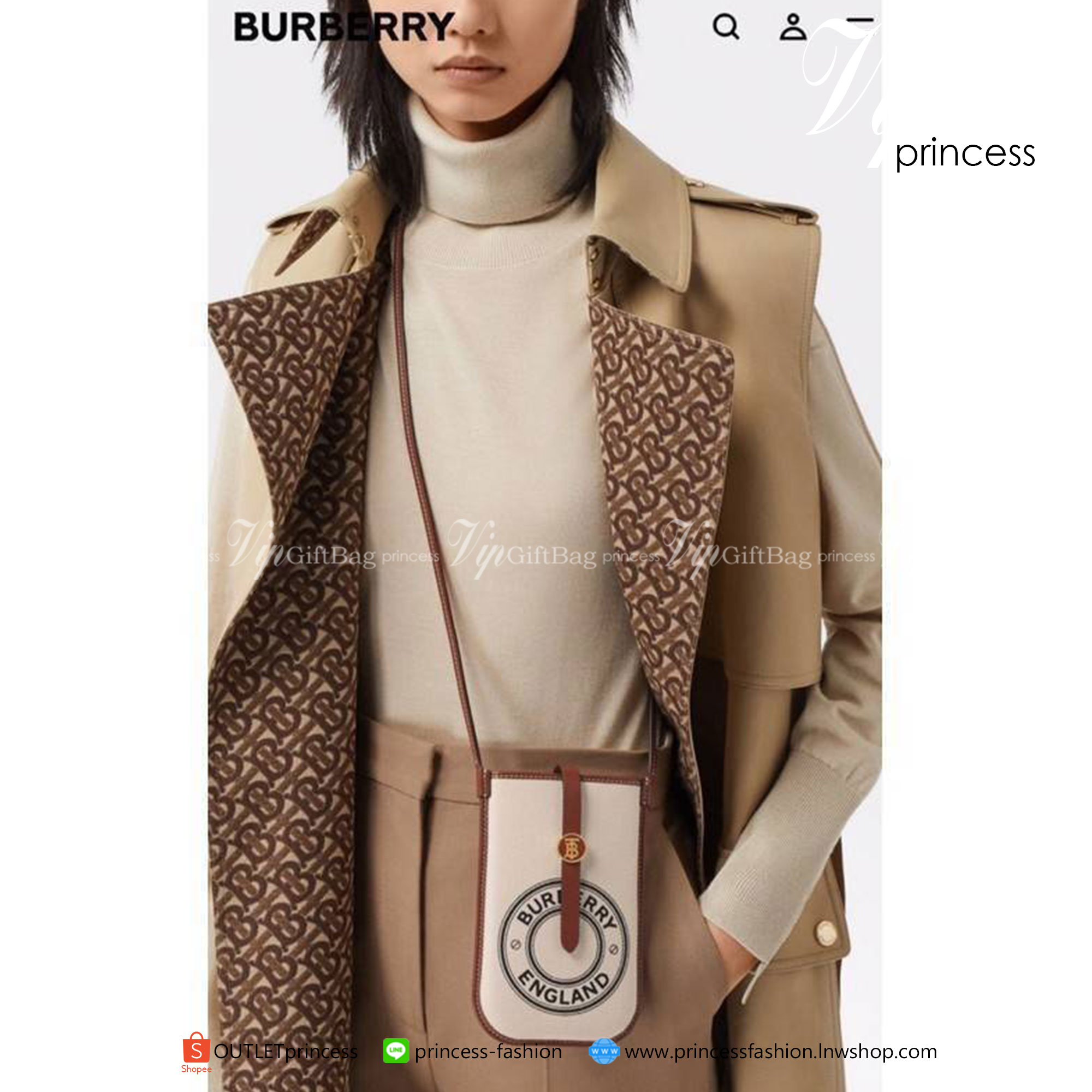 พรีเมี่ยมกิ๊ฟแท้ 100% BURBERRY FRAGRANCES CROSSBODY BAG Gift With Purchase Limited Edition (GWP) พรีเมี่ยมกิ๊ฟจากน้ำหอม