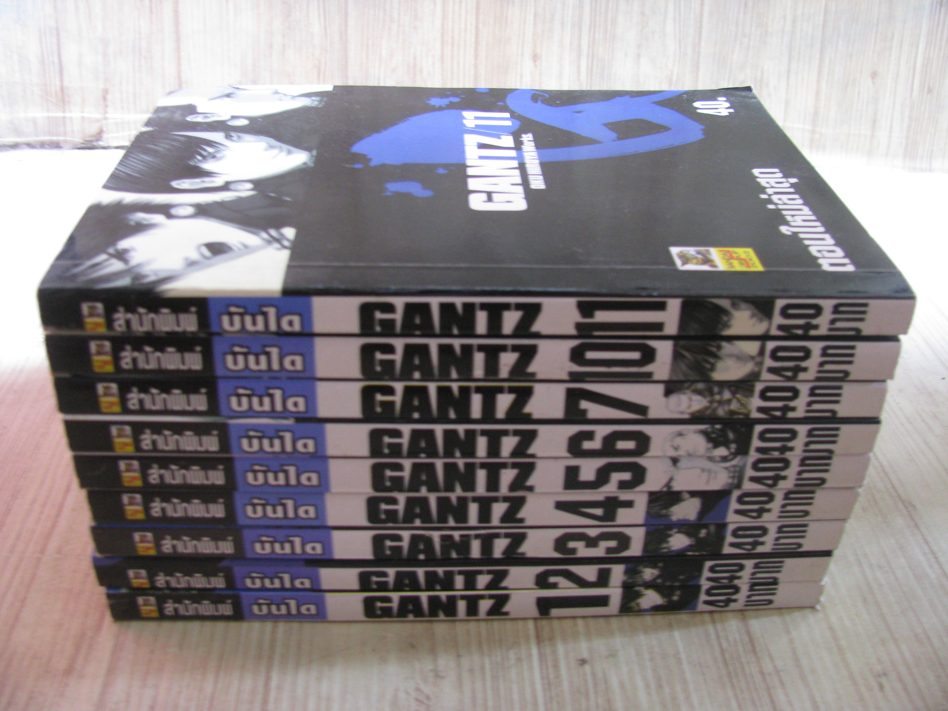 GANTZ ตอนใหม่ล่าสุด ชุด เล่ม 1-11 (ขาดเล่ม 8,9) (12 เล่มจบ) ไม่ขายแยกเล่ม
