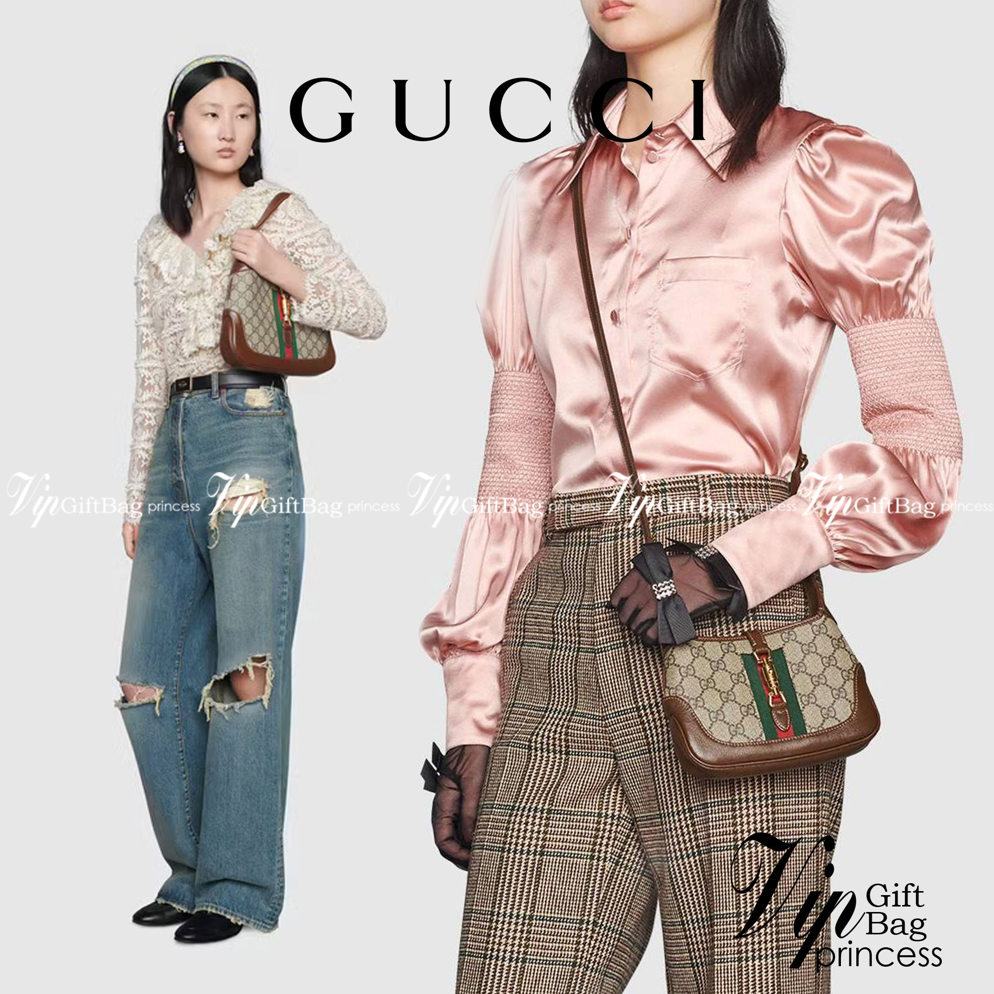 GUCCI Jackie 1961 Mini Hobo Bag GC MULTI BAG น้องคนสวย ใบเล็กแต่สุดว้าว กระเป๋าถือ/สะพายข้างวีไอพี พรีเมี้ยมกิ๊ฟที่จะทำให้หลงรักกันไปแบบสุดๆ น้องน่ารักมีดีเทลแฝงความหรูในตัว วัสดุหนังแคนวาสทนทาน อยู่ทรง ปากกระเป๋ามีตัวล็อค ภายในเป็นช่องโล่ง มีช่องใส่บัตรภ