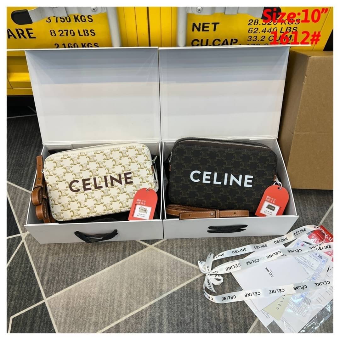 CELINE Messenger Double Zip in TRIOMPHE CANVAS กระเป๋าสะพายทรงแมสเซ็นเจอร์ ดีไซน์สุดคลาสสิค ใช้ได้ทั้งชายหญิง เปิด-ปิดด้วยซิปแบ่ง 2 ช่อง สะดวกใช้งาน