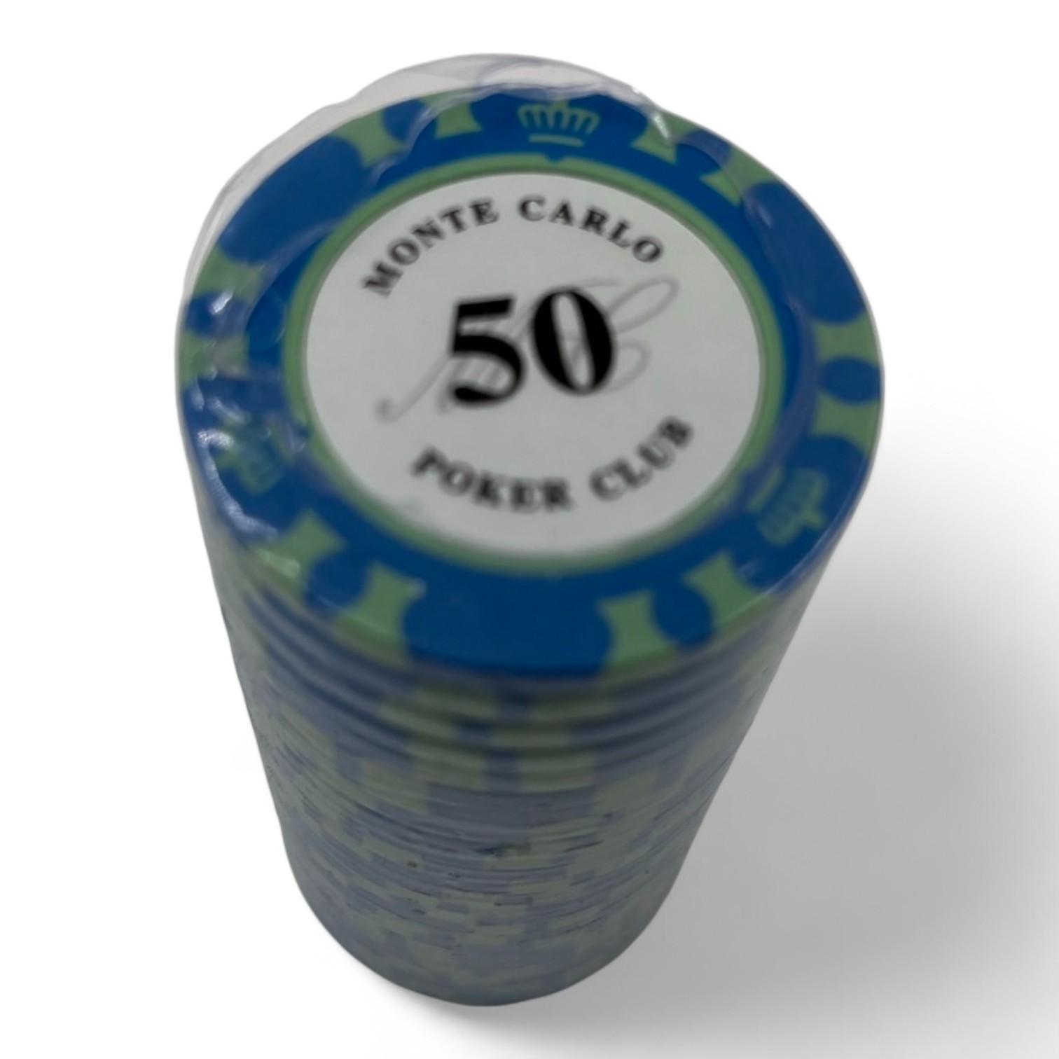 ชิปโป๊กเกอร์เกรดพรีเมี่ยมน้ำหนัก 14g.MONTE CARLO แถวละ 25เหรียญ(แยกขาย)