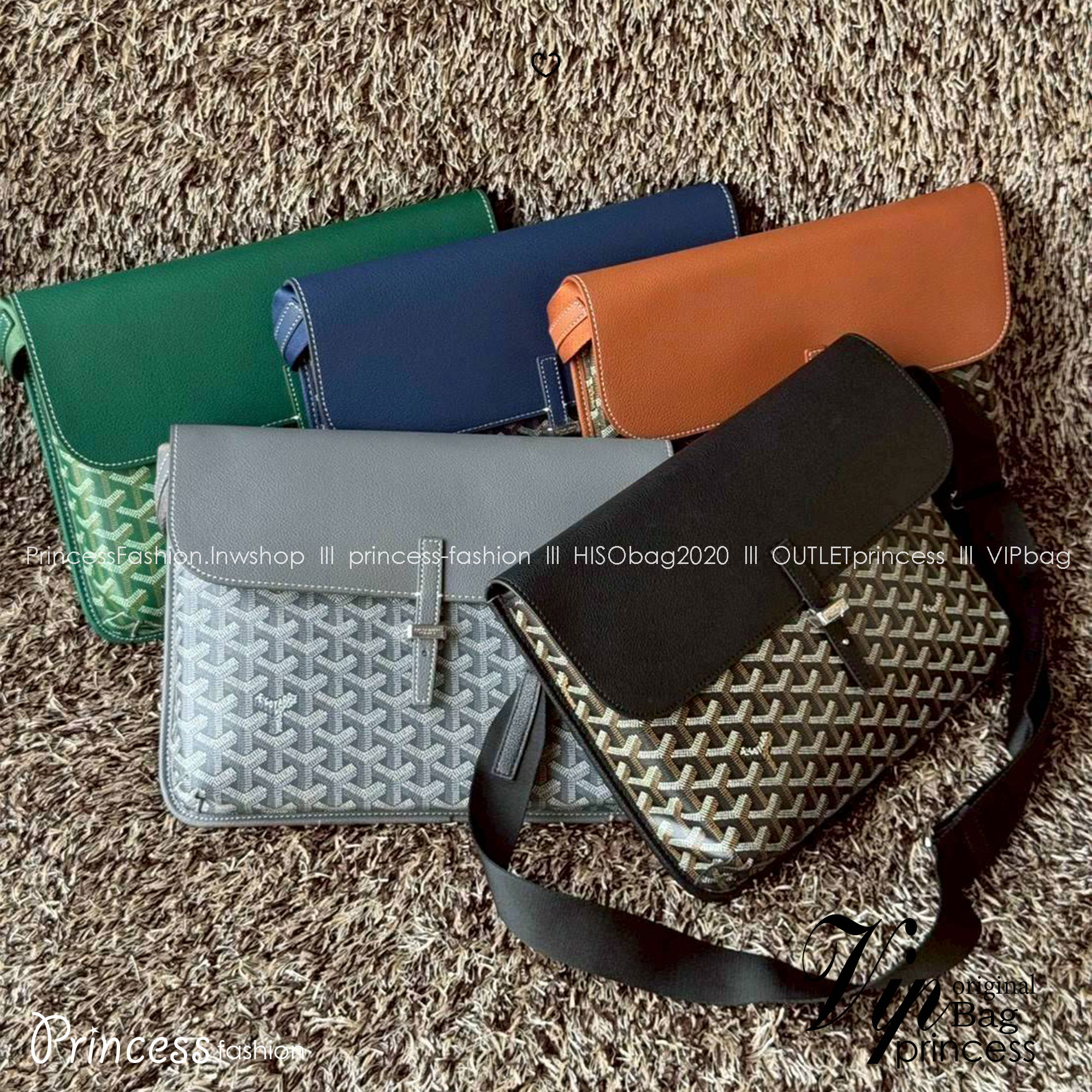 ORI หนังแท้ | Goyard Coursier Messenger bag กระเป๋าทรงแมสเซ็นเจอร์ดีไซน์ใหม่เพรียวบาง น้ําหนักเบากะทัดรัด ภายในมีช่องหลักขนาดใหญ่และกระเป๋า มีช่องด้านหลังสําหรับจัดเก็บสิ่งจําเป็นในชีวิตประจําวัน