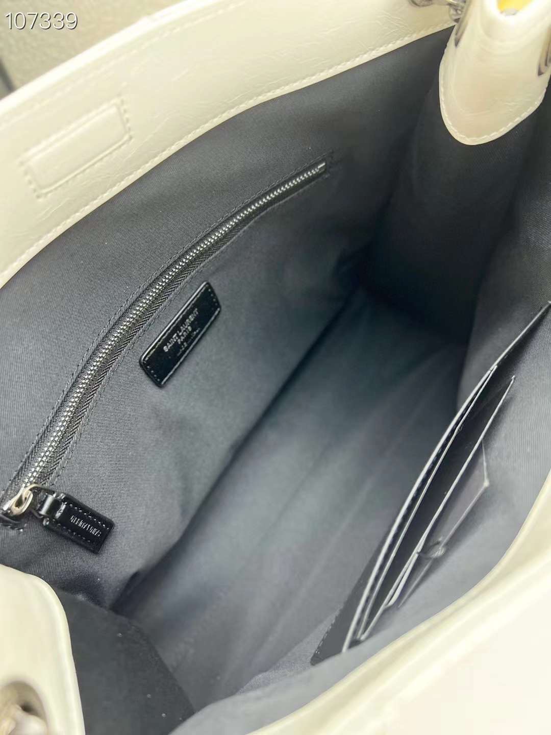 YSL NIKI SHOPPING IN VINTAGE LEATHER 32cm / YSL TOTE BAG กระเป๋าสะพาย เกรดหนังเงาสวยเต็มใบ เกรดออริ 1:1 ใช้งานต่างประเทศได้