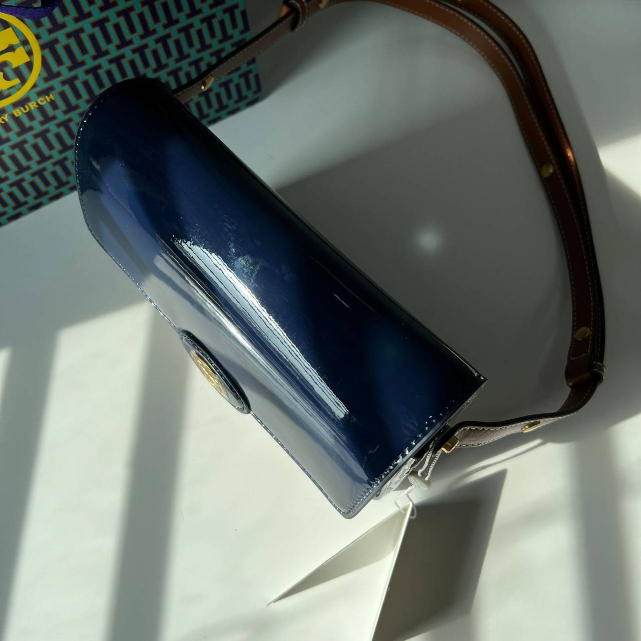 Tory Burch Robinson T Monogram Convertible Shoulder Bag กระเป๋าสะพาย เกรดท็อปออริ เกรดดีสุด สลับแท้ 1:1 ใช้ต่างประเทศได้