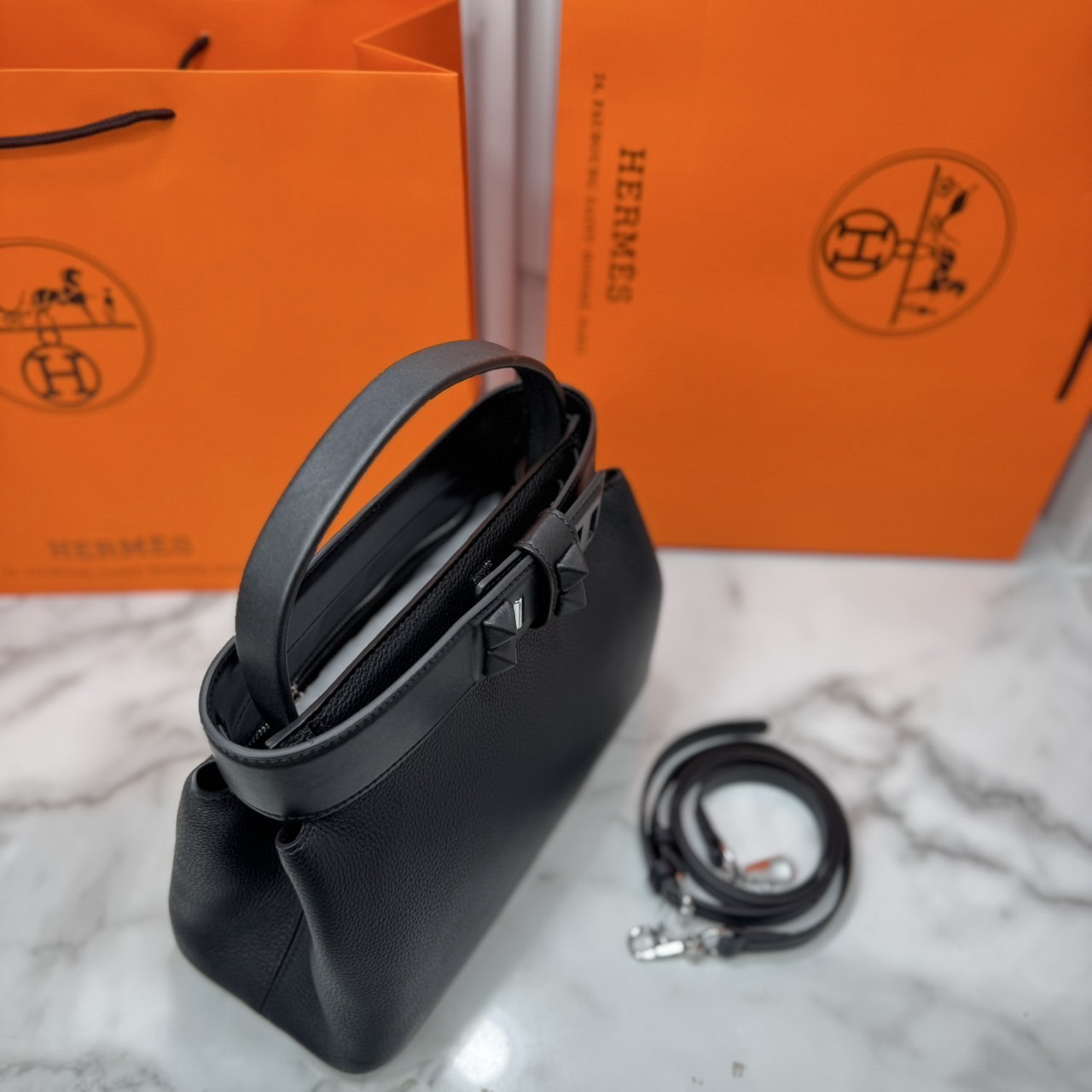 ORI หนังแท้ | Hermes Medor Bag กระเป๋าสะพายดีไซน์ใหม่ แบรนด์หรูระดับไฮคลาส หรูหรา ลัคชู