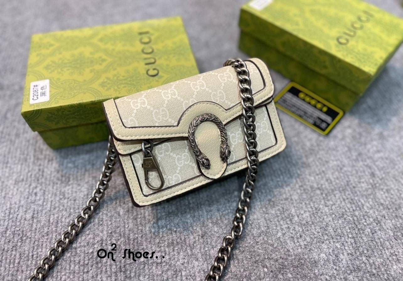 GUCCI Dionysus leather super mini bag / GG Dionysus Wallet พร้อมส่งที่ไทย งานสวยเลยค่า ขนาดกำลังน่ารัก อะไหล่สั่งผลิตเฉพาะรุ่น สะพายขึ้นไหล่คือสวยหรูเลยค่า