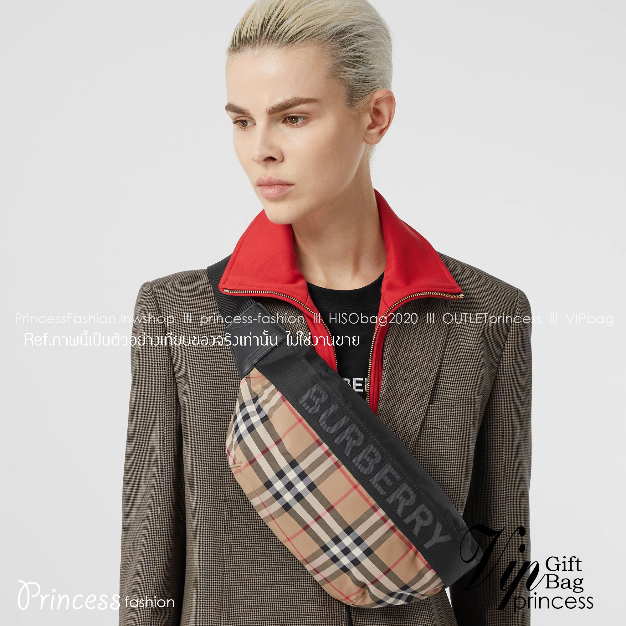 Burberry Vintage Check Sonny Belt Bag / BURBERRY FRAGRANCES BELT BAG กระเป๋าคาดเอว คาดอกแบบ UNISEX ใช้ได้ทุกเพศ ลายวินเทจตามแบบฉบับของแบรนด์