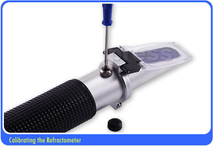 เครื่องวัดความหวาน น้ำตาลในน้ำเชื่อม (Brix) วัดความชื้นในน้ำผึ้ง ช่วงค่า 58-90% Brix