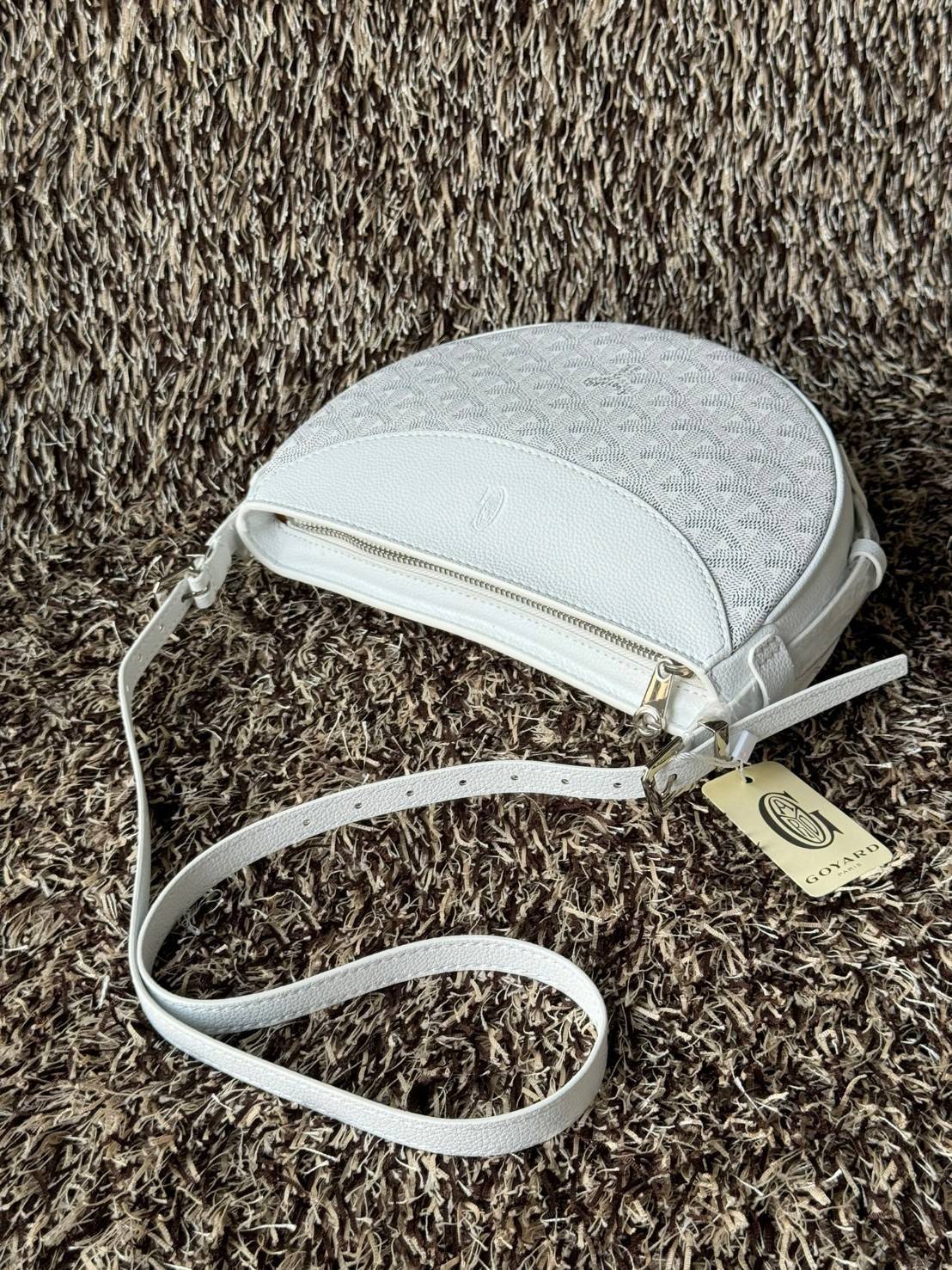 ORI หนังแท้ | GOYARD Hirondelle Bag กระเป๋าสะพายทรงครึ่งวงกลม ใข้งานได้หลายแบบทั้งในสไตล์ลําลอง