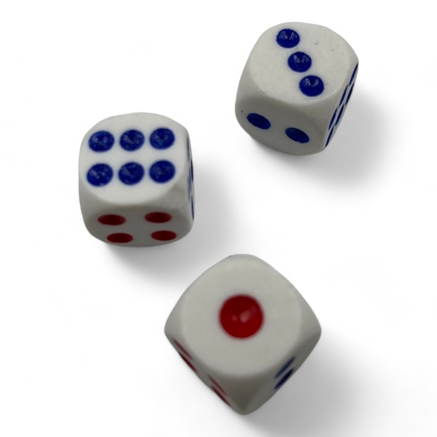 ลูกเต๋าสีขาว เบอร์#17 ขนาด 15.6mm