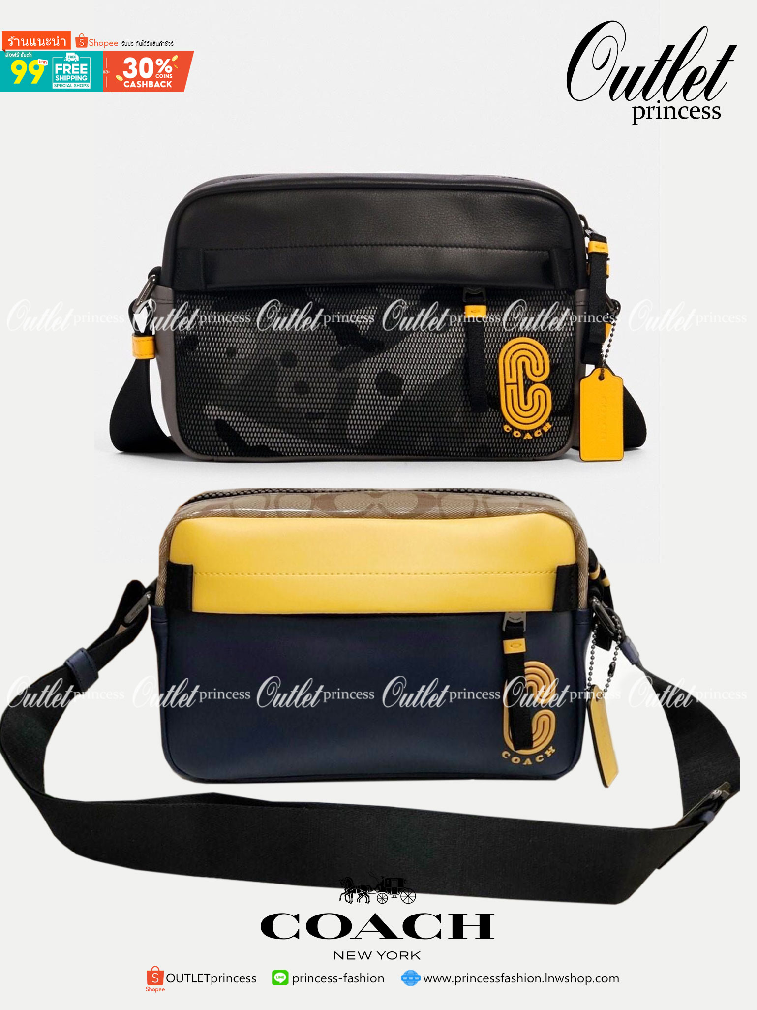 COACH EDGE CROSSBODY WITH CAMO PRINT ((2381, 2373)) ความเท่ never die!! กระเป๋าครอสบอดี้ทรงยอดฮิต ที่หนุ่มๆไม่ควรพลาด รูปทรงดีไซน์คลาสสิค ใช้งานง่าย วัสดุหนังแท้ตกแต่งตาข่ายพร้อมลายพริ้นท์ด้านหน้า สุดคูล!! ตัวกระเป๋ามีซิปหลัก และซิปด้านหน้า พร้อมช่องแยกด้
