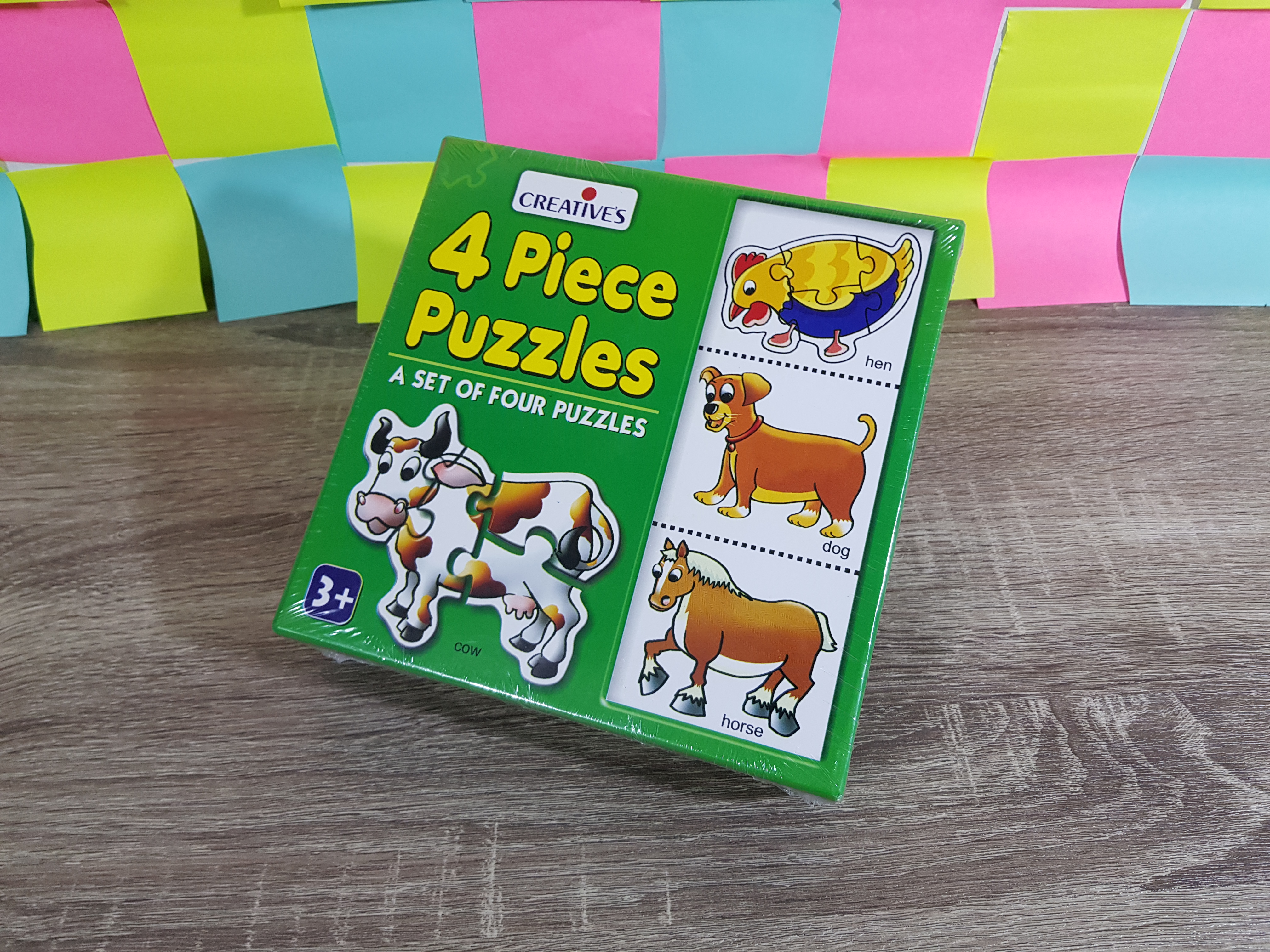 จิ๊กซอ 4 ชิ้นคำศัพท์ต่อสัตว์เลี้ยง (4 Piece Puzzles)