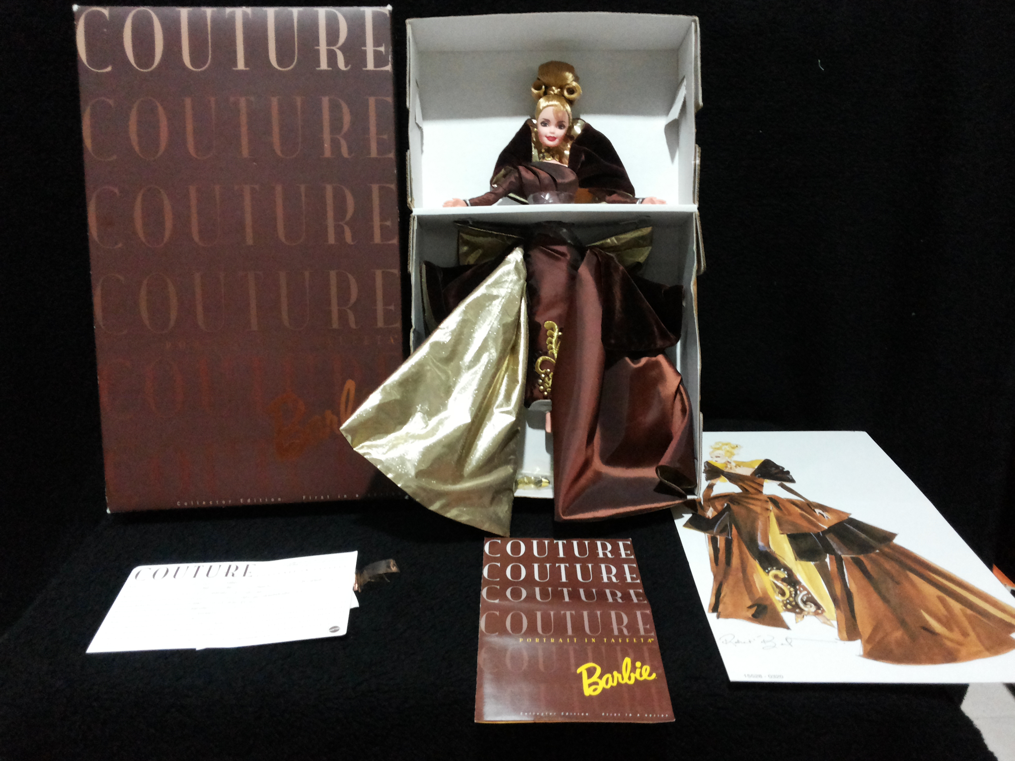 Couture Barbie Portrait in Taffeta 1996 ตุ๊กตาบาร์บี้แท้ใหม่แกะกล่องพร้อมส่ง