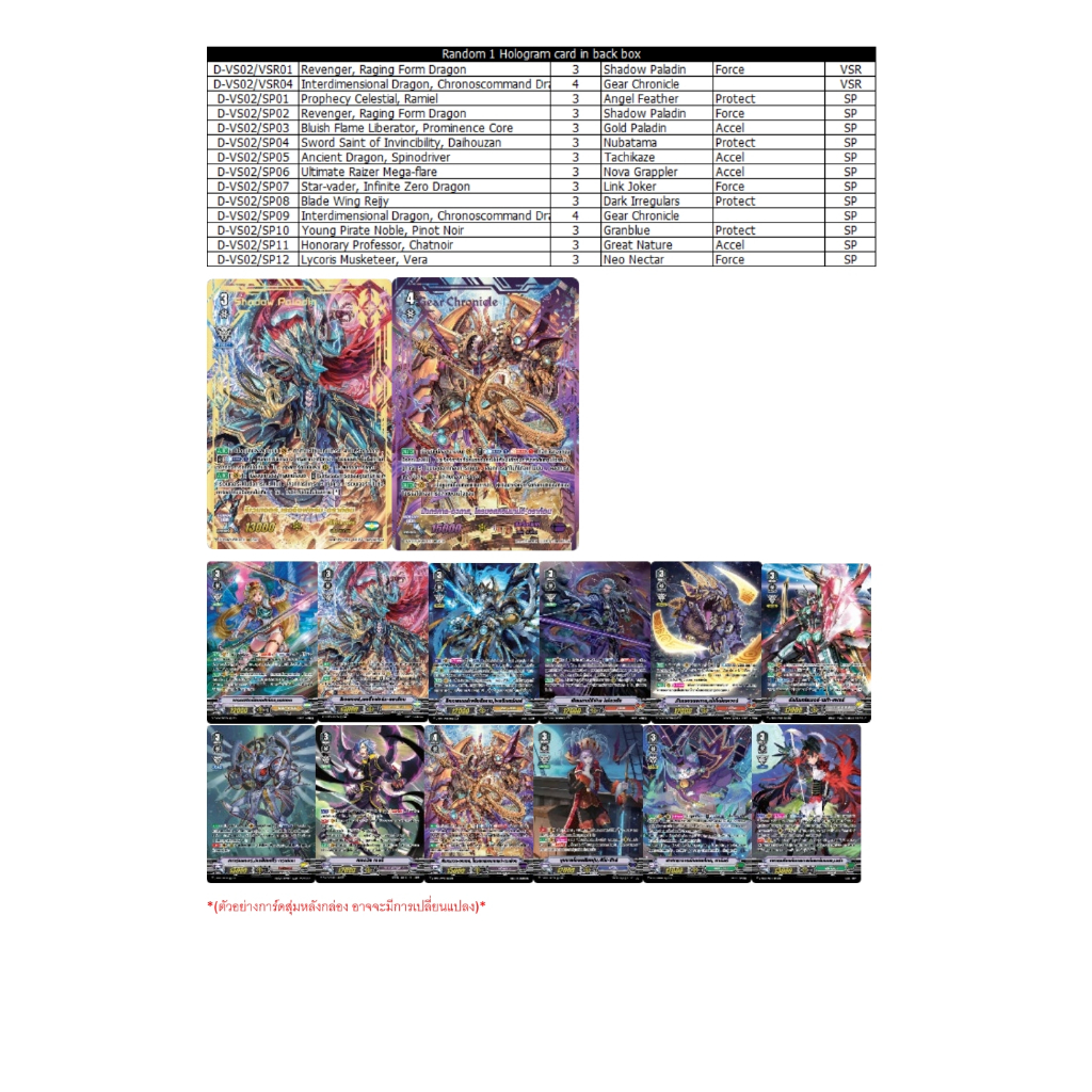 พร้อมส่ง แวนการ์ด V Clan Collection Vol.2 1 กล่อง [VGT-D-VS02] ภาษาไทย