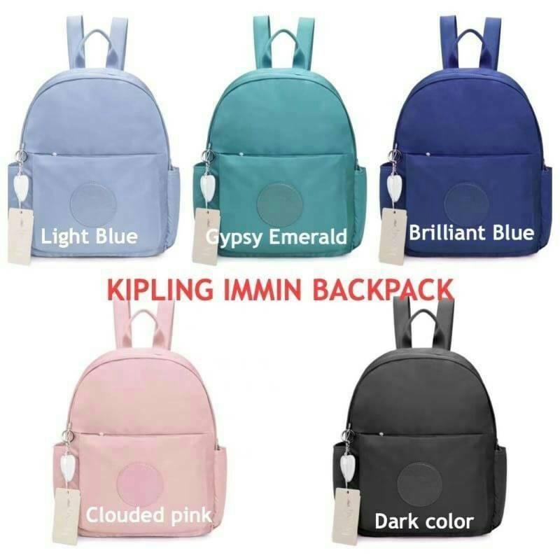 KIPLING IMMIN BACKPACK อีกcollection!ของรุ่นImmin กระเป๋าเป้สะพาย วัสดุPolyamide100% กันน้ำได้ ขนาดกำลังดี ใช้งานได้ทุกวัน เปิดปิดด้วยซิปคู่ ภายในมีช่องแยกเป็นสัดส่วน ประดับพวงกุญแจรุปหัวใจลายหินอ่อน ถอดแยกใช้งานได้ ราคาสุดคุ้มเลยคร้า!!