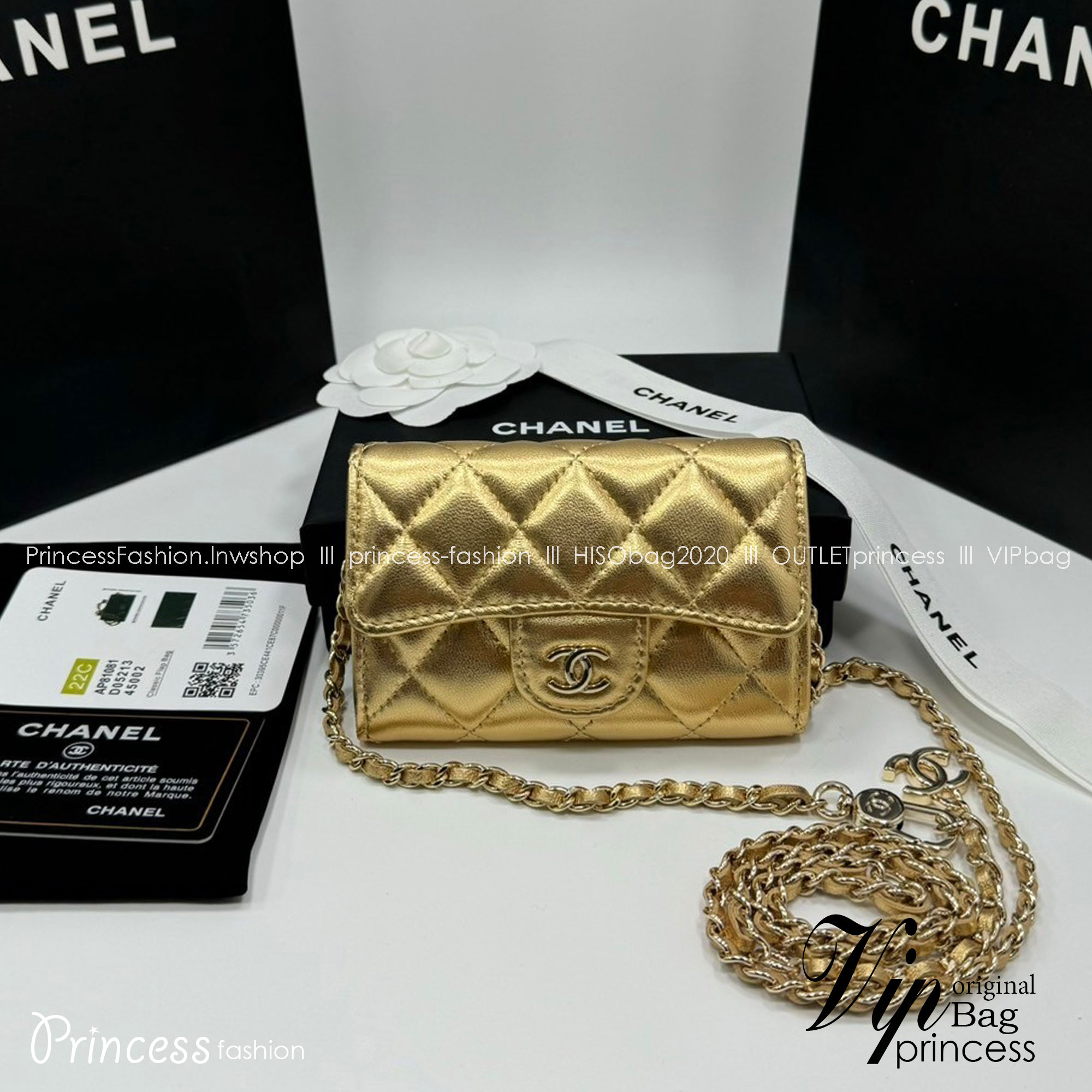 CHANEL mini wallet on chain crossbody กระเป๋าสตางค์พร้อมสายสะพายไซส์มินิ เกรดออริ 1:1 ใช้งานต่างประเทศได้ ภาพถ่ายจากงานขายจริง
