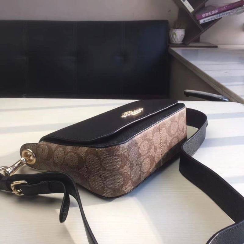 COACH SMALL JES MESSENGER WITH SIGNATURE CANVAS STRAP