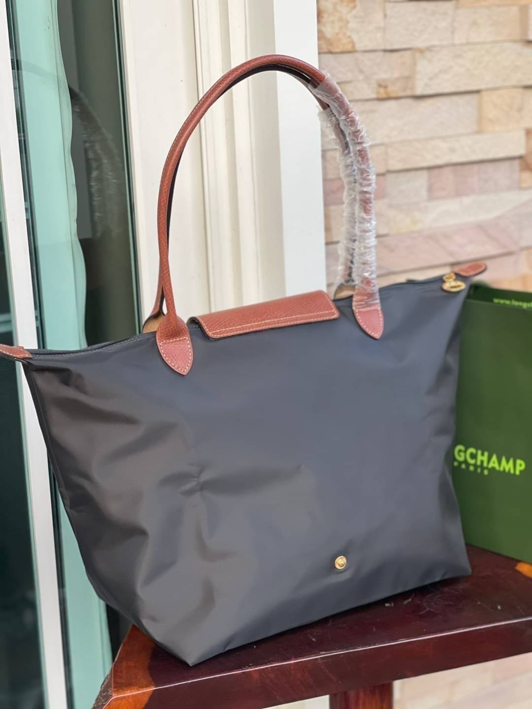 LONGCHAMP LE PLIAGE ORIGINAL SHOULDER BAG L (หูยาว ฝาน้ำตาล) กระเป๋าสะพายไหล่ รุ่น Original มีเอกลักษณ์อันโดดเด่นของรุ่นไอคอนนิค
