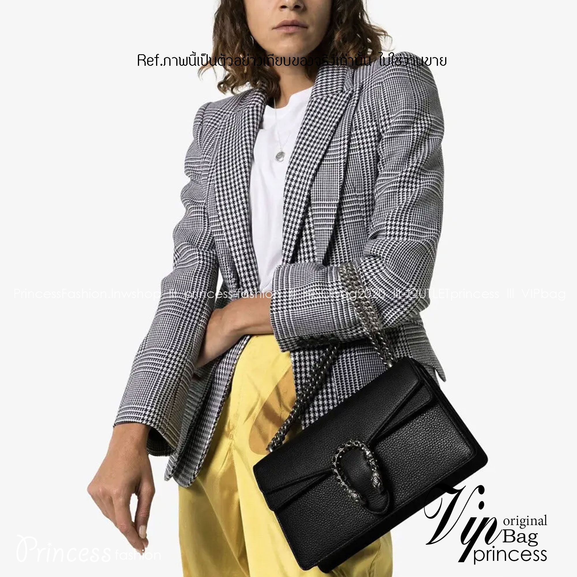 GUCCI DIONYSUS SMALL SHOULDER BAG พร้อมส่ง กระเป๋าสะพายรุ่นที่สาวๆต้องไม่พลาด!! สีดำคลาสสิก ดึงดูดและสะกดสายตาด้วยอะไหล่ดีเทลหรู