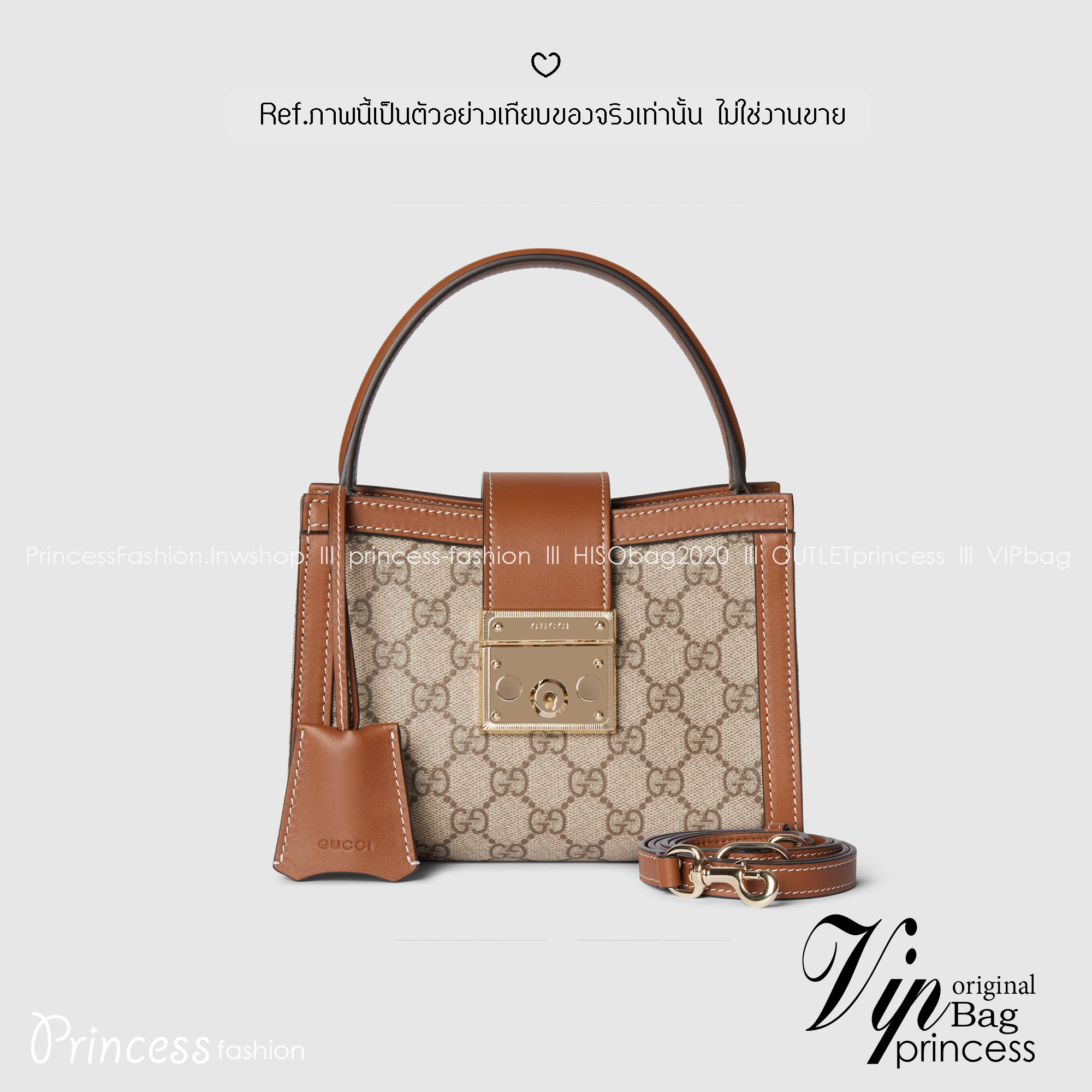 Gucci Padlock small top handle bag กระเป๋าสะพายใบไซส์มินิพร้อมหูจับ ในคอลเล็กชั่น Pre-Fall 2025 แพดล็อกนำเสนอรูปทรงในแบบร่วมสมัยที่สวมใส่ได้หลากหลายสไตล์ ชวนให้นึกถึงลวดลายอันเป็นเอกลักษณ์ของแบรนด์